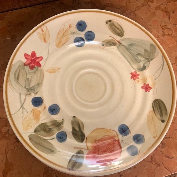 Vintage Gibson Everyday Ocean Fruit Pattern Dinner Plate - Picture 1 of 2